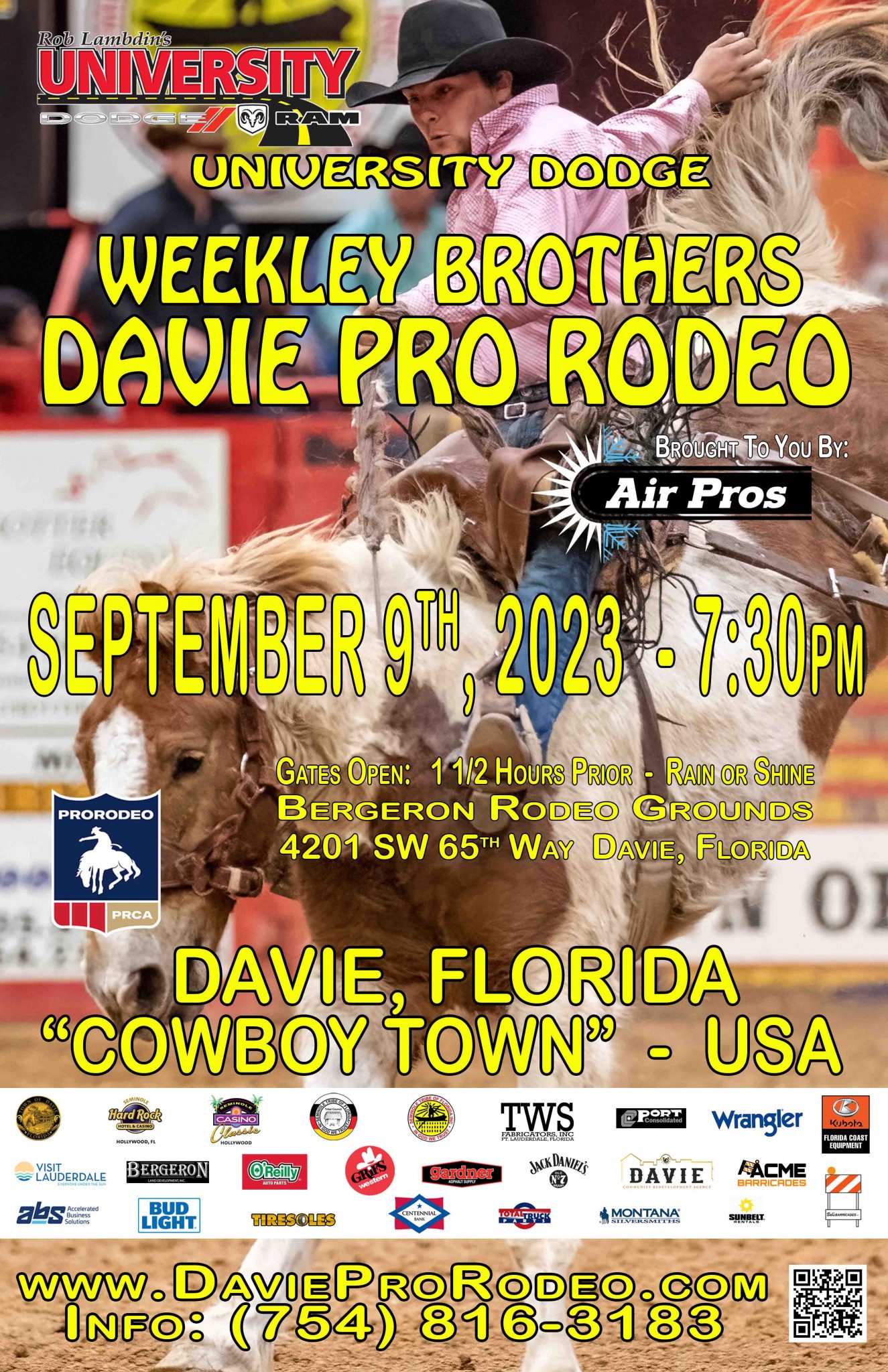 Davie Pro Rodeo, LLC "Cowboy Town" Davie, Florida