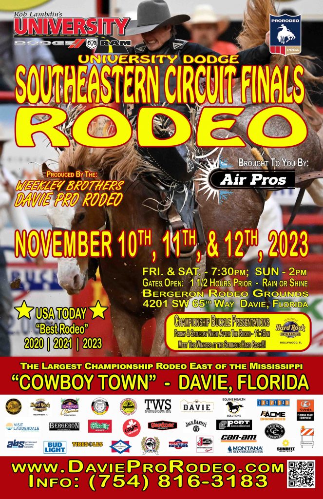 Davie Pro Rodeo, LLC – 'Cowboy Town' – Davie, Florida